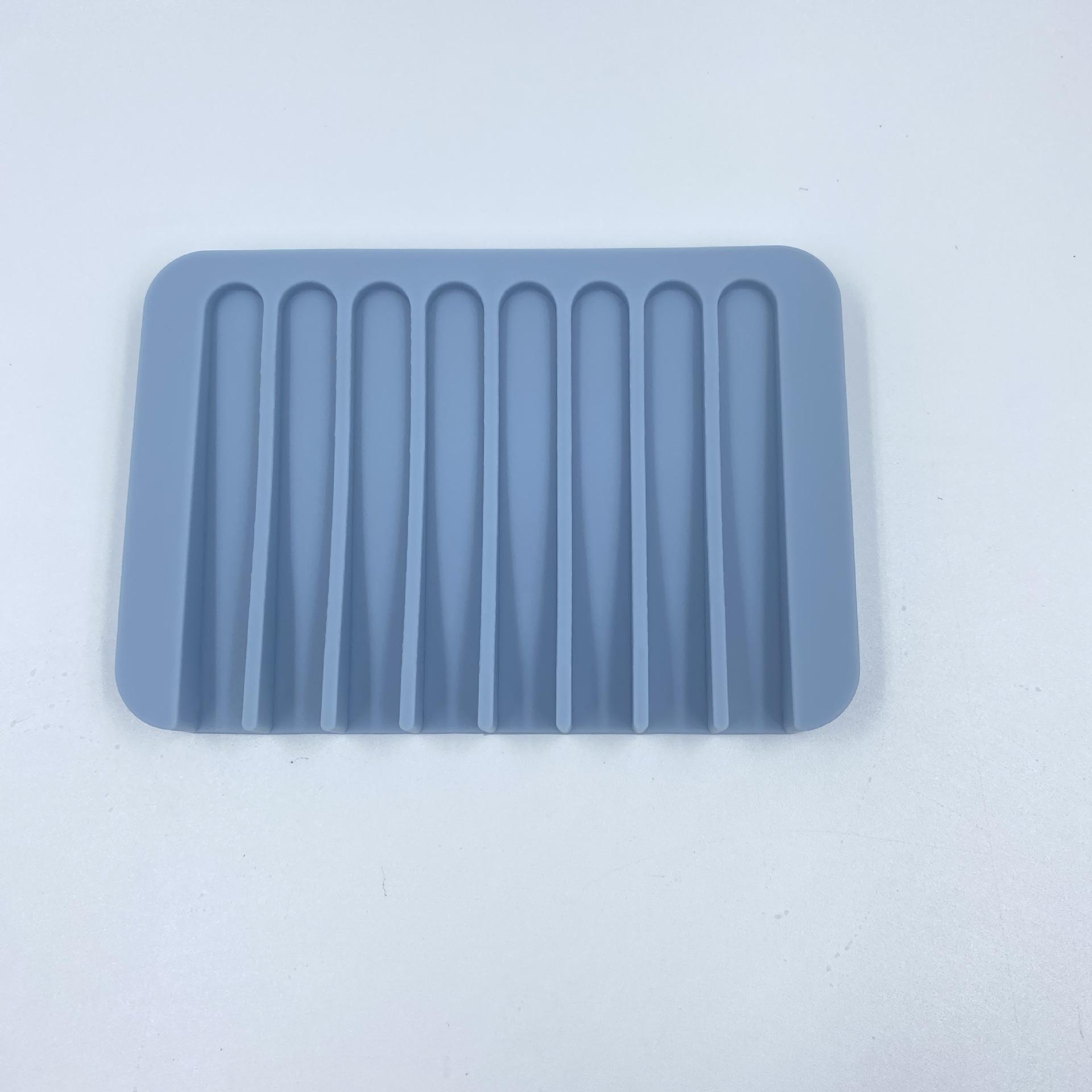 Silicone Soap Holder, Anti-slip Draining & Flowing Soap Dish for Home