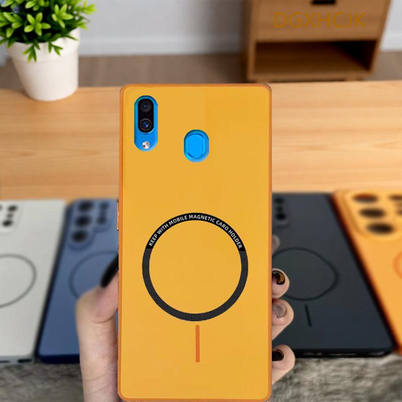 

For Samsung Galaxy A20 Case Galaxy A30 Phone Case Galaxy M10S Cover A20 A30 Shookproof Color magnetic hard Silicone back cover Galaxy A20