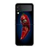 Phone Cover For Samsung Galaxy Z Flip 6 5 4 Case Transparent For Samsung Z Flip 3 Hard PC Foldable Shell Chili Red Capas Bags