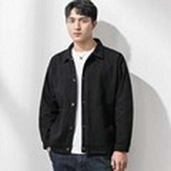 Men's Autumn Denim Jacket - Korean Style Trendy Workwear Streetwear, Casual Loose Fit for Autumn and Spring.
