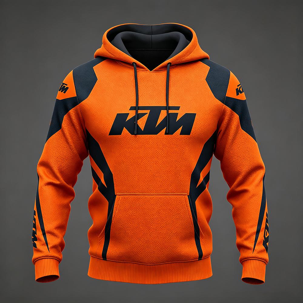 KTM Heren Kleding voor Lente en Herfst  F1 Racing en Motorfietsen Nieuw Bedrukt Lange Mouwen Stijl 2XL