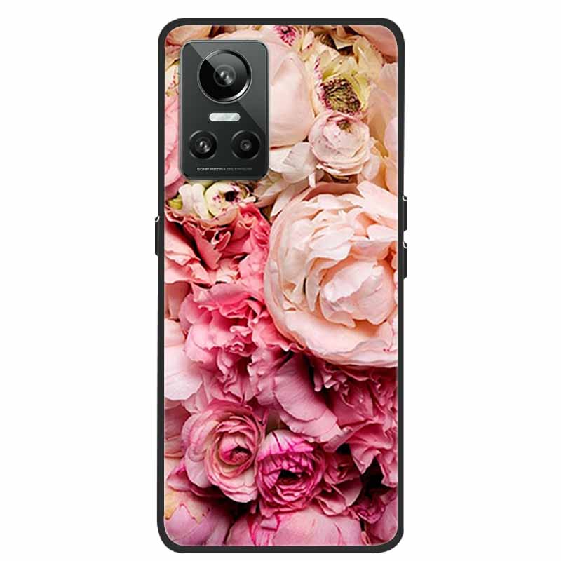 Mobilskal För Realme GT Neo3 Fodral Svart Silikon Mjuk Baksida För Realme GT Neo 3 Mobilskal Fodral RealmeGT G T Neo 3 Coque