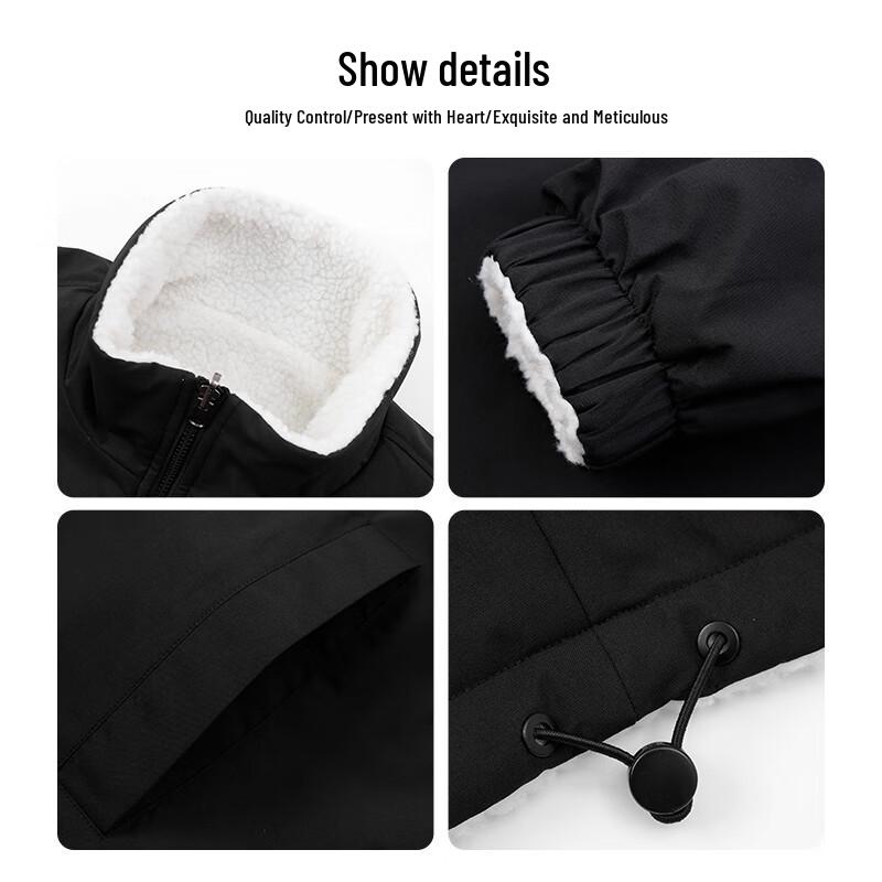 Veste Puffer Réversible en Laine d'Agneau pour Homme NASA GISS