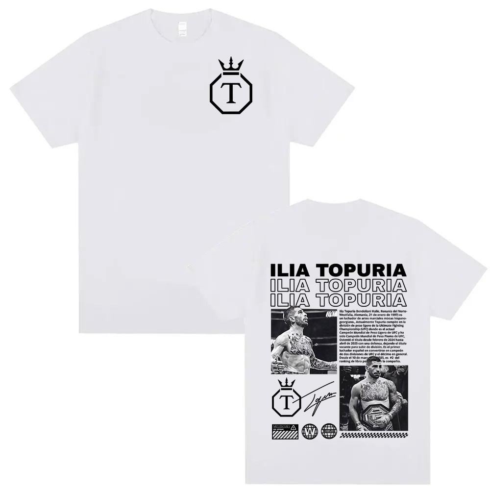 El Matador Ilia Topuria Merch Men's and Women's Limited Edition T-shirt 100% Pure Cotton Casual Retro Hip-hop Fashion T-shirt