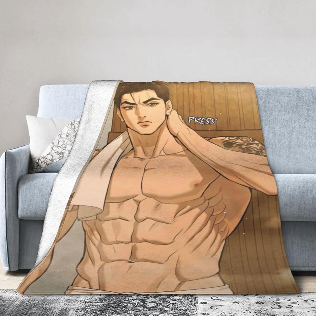 Cozy Joo Jaekyung Anime Blanket Merch Sofa Decorative Throws And Blankets Lightweight Flannel for Office