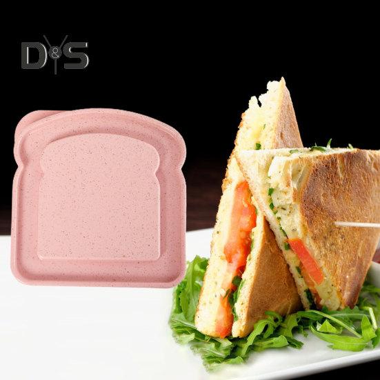 Plastic Toast Box Convenient To Carry Useful Office Worker Lunch Toast Sandwich Carrying Case