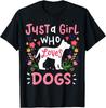 Dog Just A Girl Who Loves Dogs for Dog Lovers T-Shirt Black Tee Unisex T-Shirt