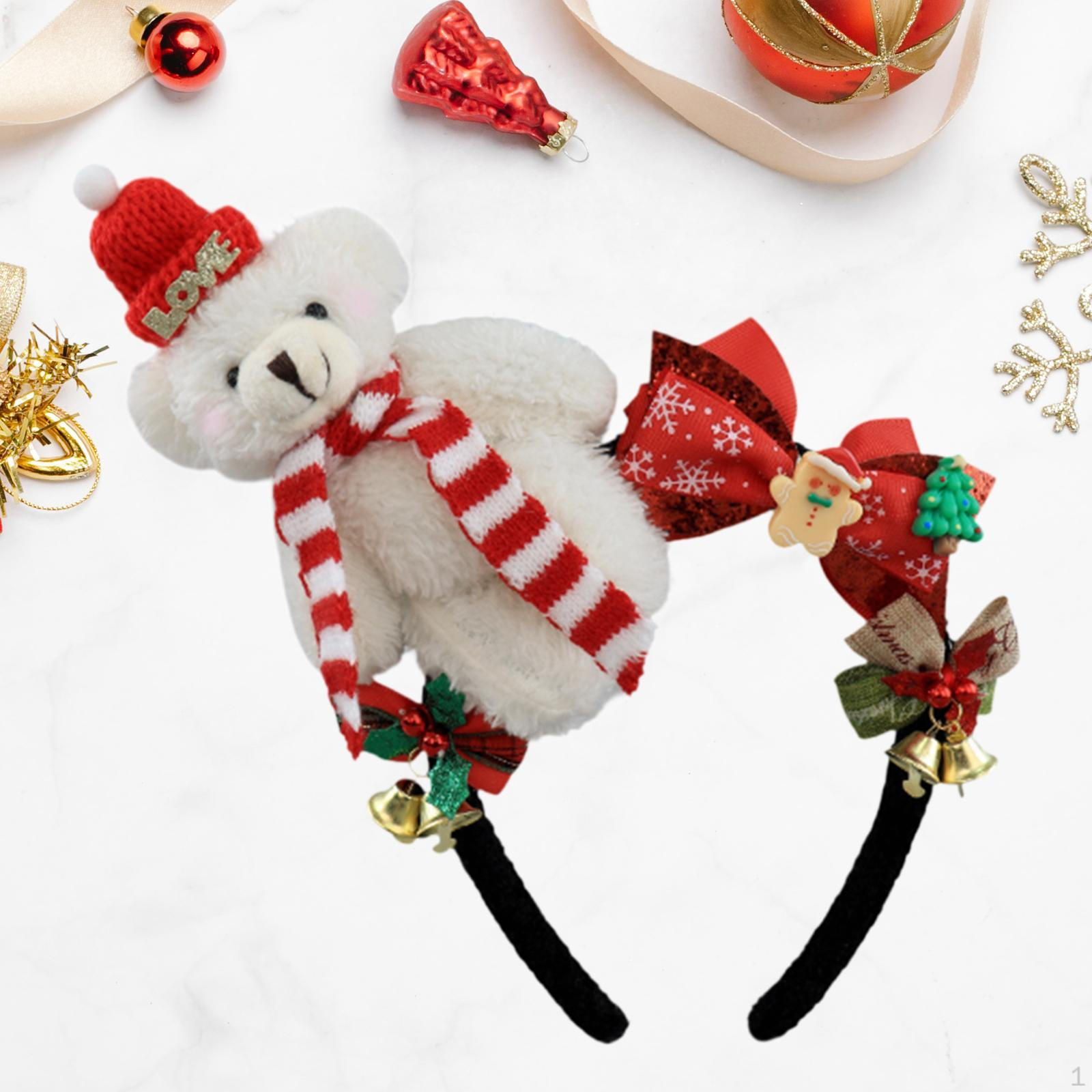 

Різдвяна пов язка на голову Метелик Обруч для волосся для жінок, дорослих, дітей, вечірок, сувенірів до дня народження White Black