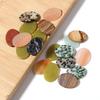 5pcs 13x18mm Oval Natural Cabochon Stone Flat Round Colorful Spacers For Earrings/Pendant DIY Jewelry Making Accessories