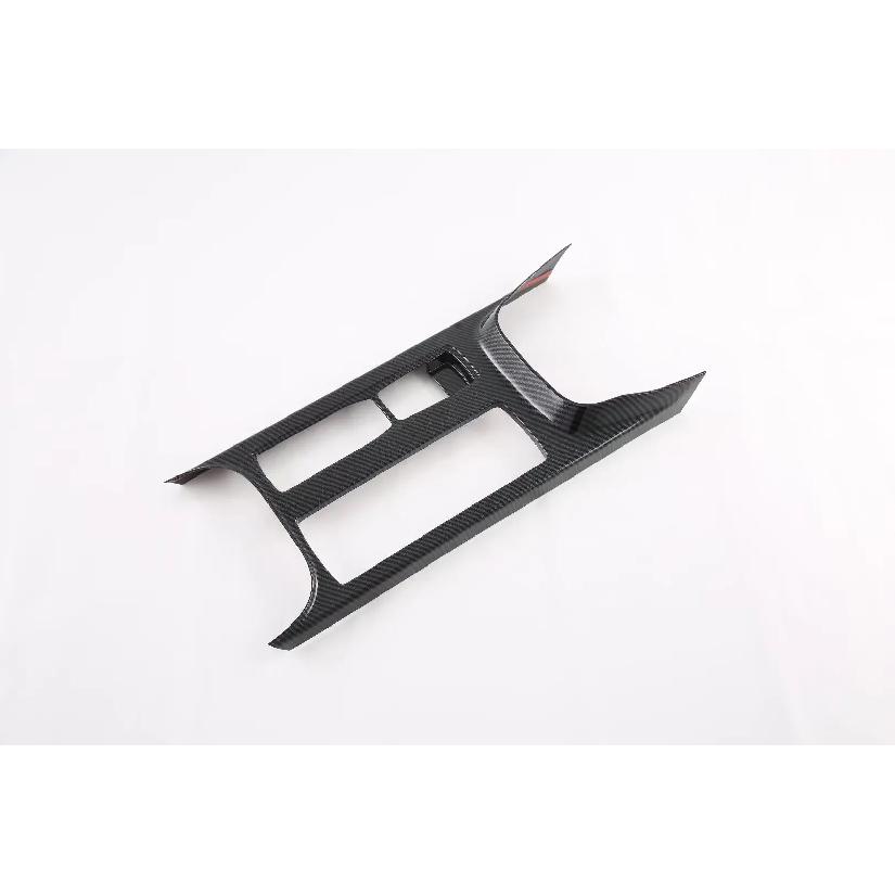 ABS Carbon Fiber Car Center Console Water Cup Holder Decoration Cover Trim Sticker for Ford Focus 2022 2023 2024 Accessories