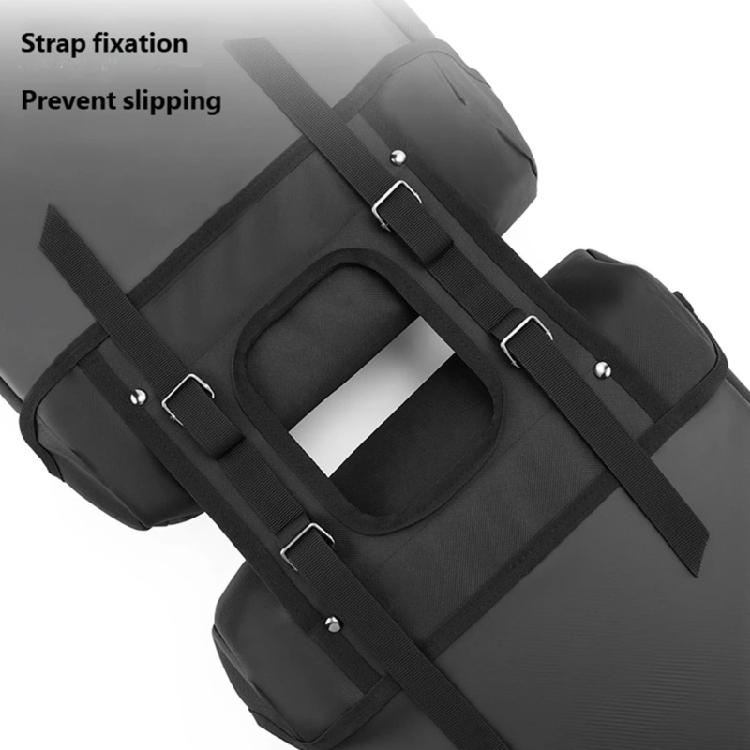 Weatherproofed Cycling Panniers Bag With Carbon Texture Multiple Pocket Organization for Outdoor Exploration