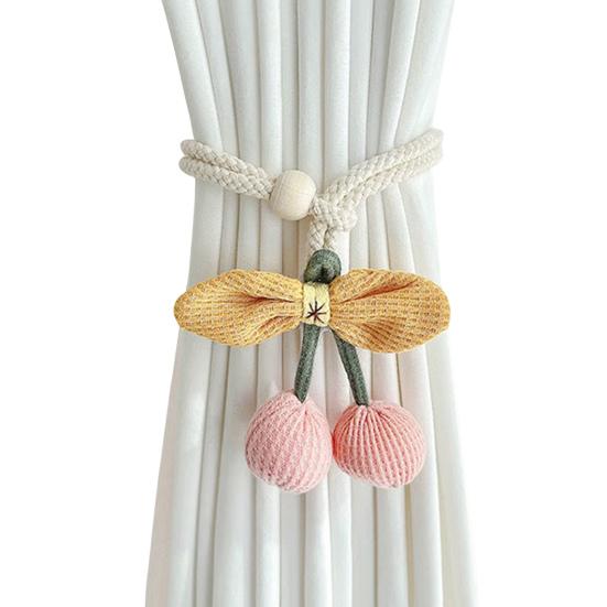Halloween Pumpkin Curtain Tieback Farmhouse Adjustable Strap Fruit Vegetable Decorative Drape Window Curtain Holder Holdbacks Curtain Accessories
