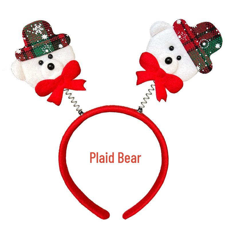Christmas Hair Clip & Headband Set: Snowman Ornament, Bow, Hat - Perfect Holiday Accessories for Kids