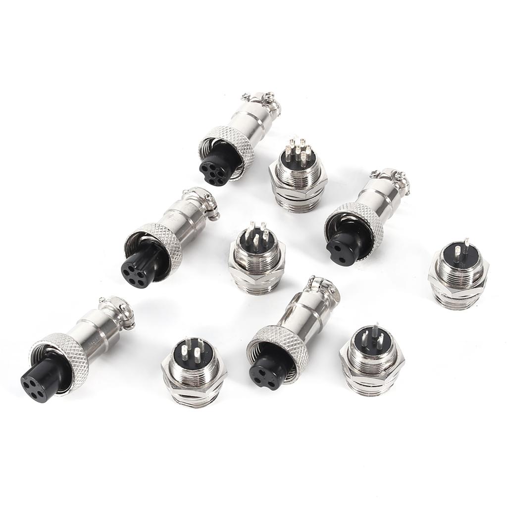 10 Set GX12 3Pin 12mm Aviation Plug Male Female Metal Socket Connector