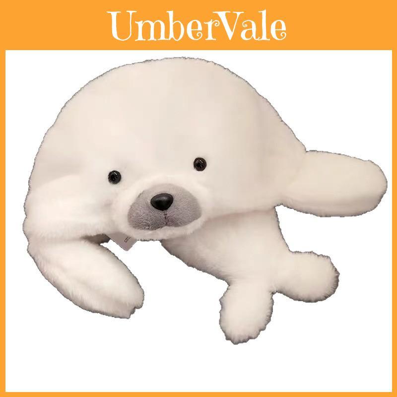 Cute Cartoon White Seal Design Plush Adult Children Hat For Cold Weather