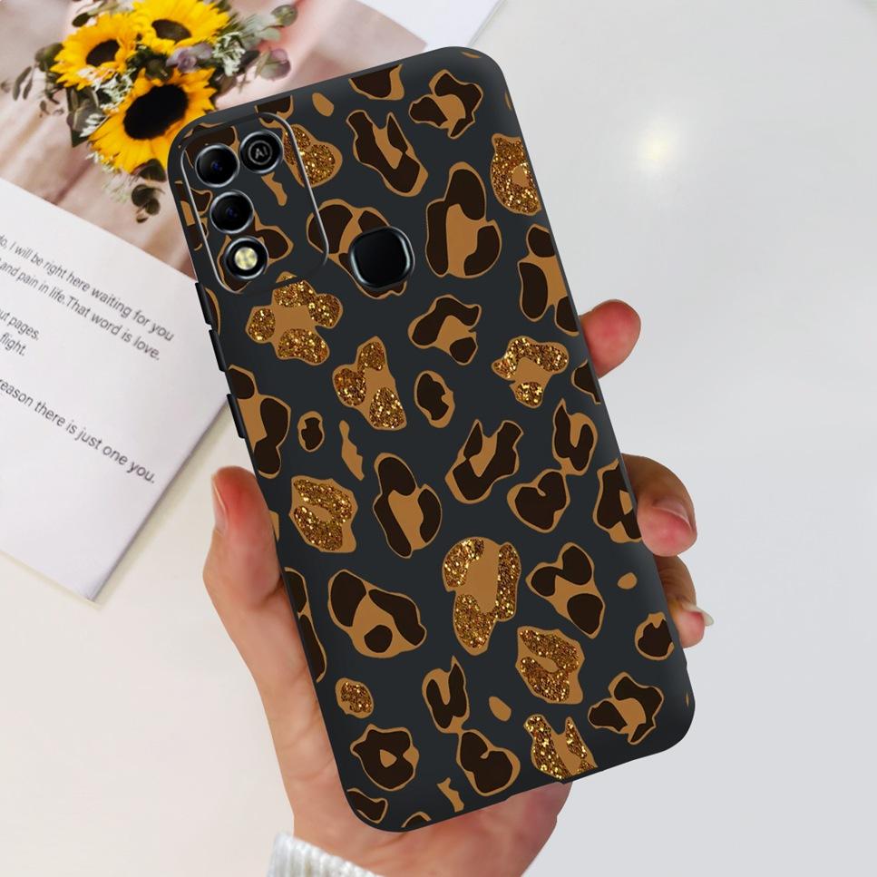 For Infinix Hot 11 Play 6.82" Soft Silicone Phone Cases For Infinix Hot 11 Play 11play 10Play Cover Luxury Flowers Funda Capa
