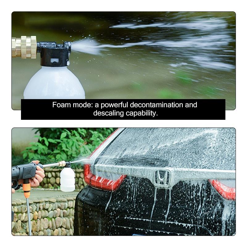 2000W Cordless Portable Car Washer Spray Water Gun   Car Wash Cleaner Machine Pressure Water Nozzle Cleaning Machine Kit with 2 Battery