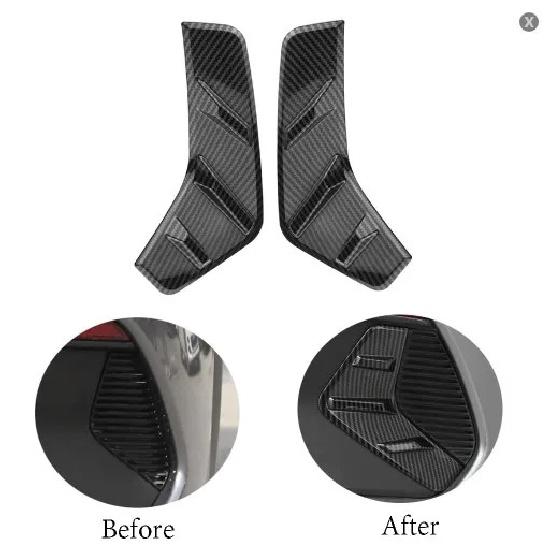 For BYD Yuan Plus ATTO 3   Interior Carbon Fiber Armrest Center Control Water Cup Gear Shift Panel Air Vent Cover
