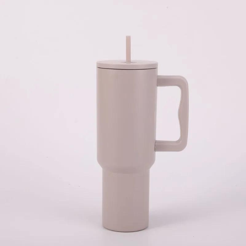 New Four-Generation 40Oz Stainless Steel Ice Heater Cup Straw Cup Vacuum Cup Outdoor Portable Portable Portable Cup Handle Cup