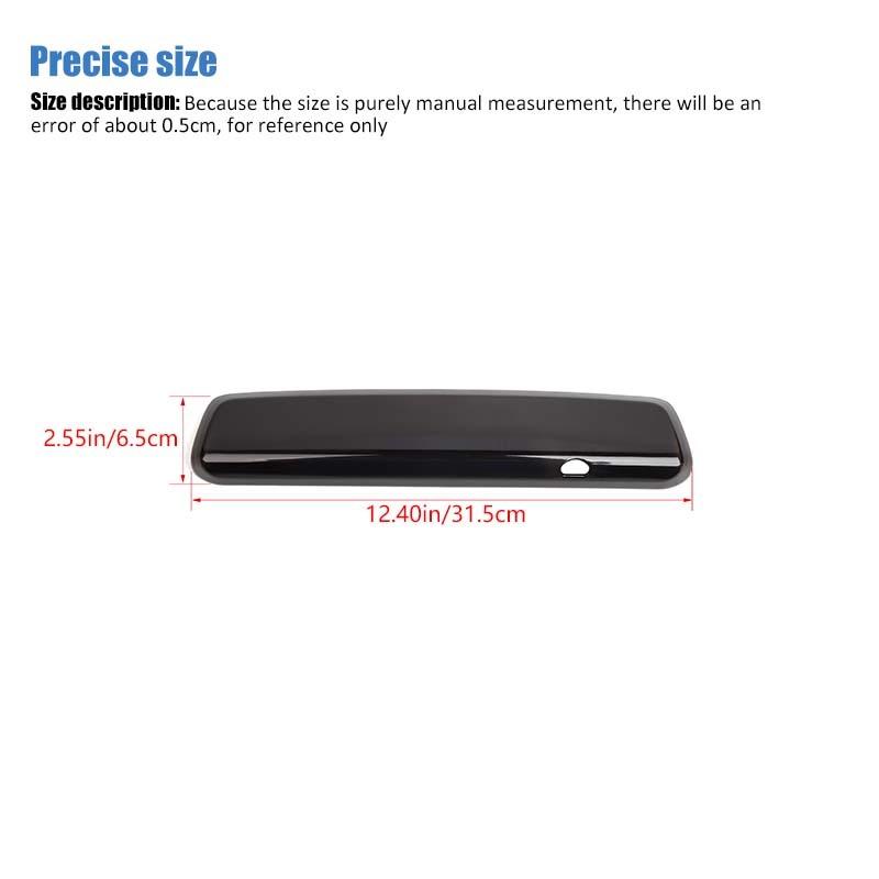 Car High Mounted Brake Light Lamp Decoration Stickers For Jeep Grand Commander 2006-2010 Car Exterior Accessories, Smocked Black.