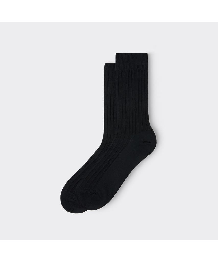 Keoseuuteommellou Black Rib Logo Socks Calax26101Bkx