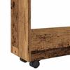 Narrow Storage Cart 3 Tiers Reclaimed Wood Look Engineered Wood