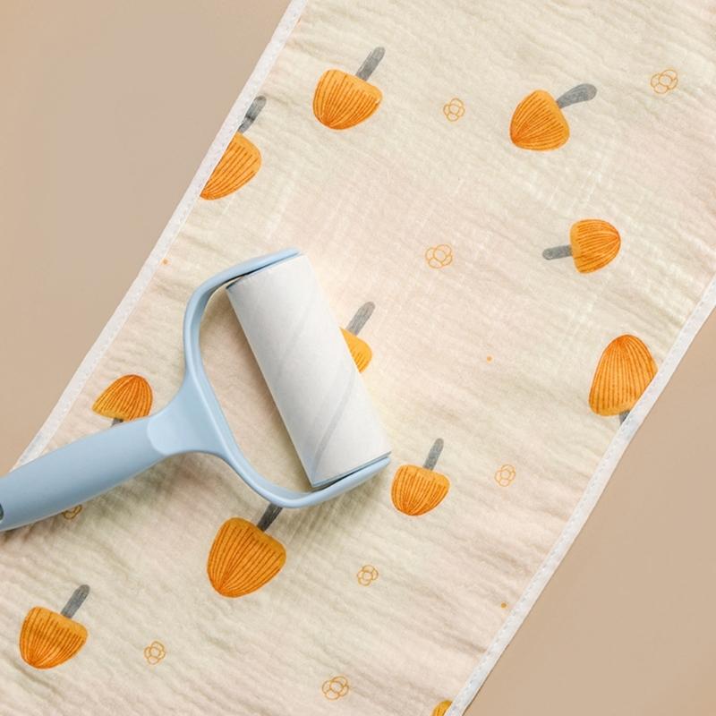 Baby Infant Cotton Wiping Towel Baby Face Towel Washcloths Nursing Towel Saliva Wipe with Cartoon Pattern 25x50cm