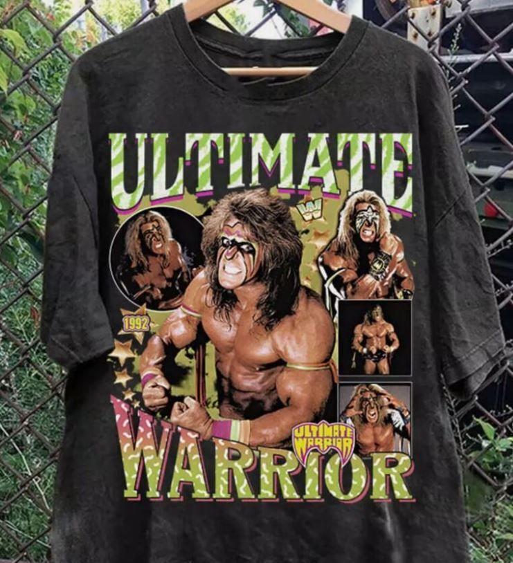 Unisex Shirt Cotton Oversize Large Size Ultimate Warrior Collection 1992 Cotton Tee Gift For Fan S To 5XL