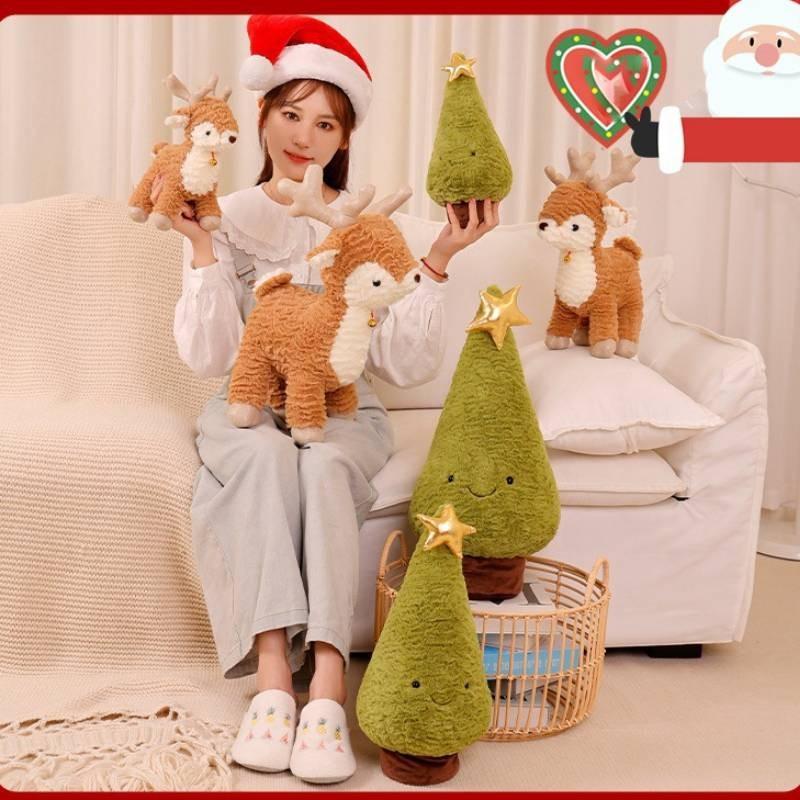 Entzückendes Plüsch-Rentier-Spielzeug für Weihnachtsfeierlichkeiten Perfekt für Kinder und Dekorationen