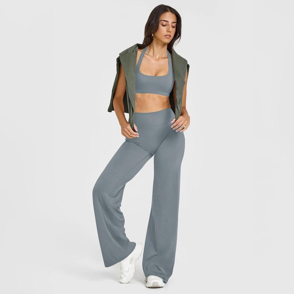 Women's High-Waist Flare Yoga Pants - No Embarrassment Line, Loose Fit for Outdoor Sports