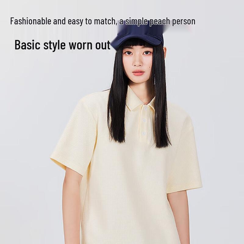 MINISO Men's 2026 Summer Waffle Polo Shirt