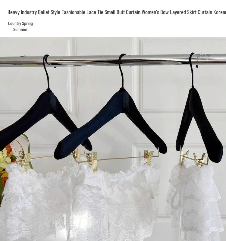 Industrial Ballet-Inspired Lace Tie Bow Layered Skirt - Women's Spring/Summer Fashion