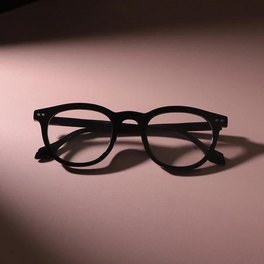 High Quality Elegant Casual Eyeglasses Frame Male Classic Daily Life Clear Lens  Plain Round Eyeglasses Men Women