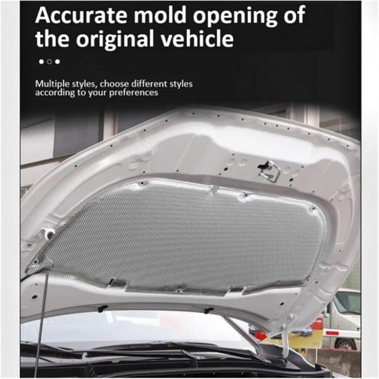 Front Hood Engine, Compatible With Porsche Cayenne 92A E2 MK2 2011 2012 2013 2014 2015 2016 2017 Thermal Soundproof Mat Retardant Accessories