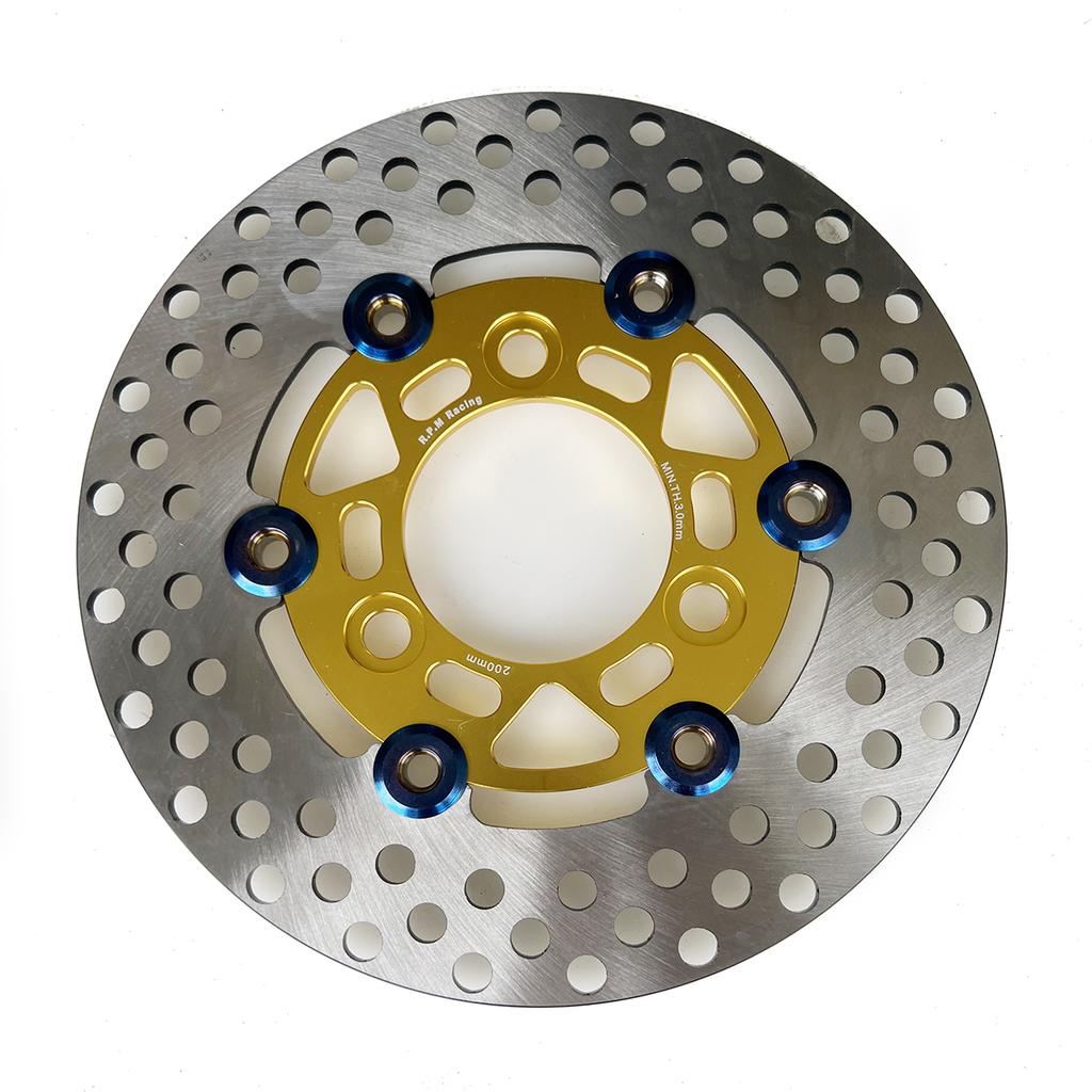 Universal 200mm motorcycle brake discs For Honda DIO AF27 AF28 AF18 ZX AF34 AF35 AF36 Floating Rapid cooling brake pads