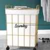 Fashion Light Luxury Household Laundry Hamper High-end Simple Toys Storage Basket Creative Multi-functional Bedside Cabinet