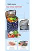 Foldable Large Capacity Portable Grocery Cart with Universal Wheels