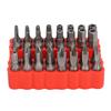 33Pcs Security Screw Hex Bit Set Chrome Vanadium Steel 14in Shaft for Vehicle Computer