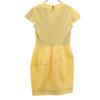 YOKO CHAN made in Japan French sleeve V neck mini dress 36 Yellow Women Used
