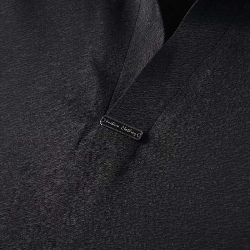 Polo Manches Courtes Dibenze pour Homme Grande Taille en Soie Glacée