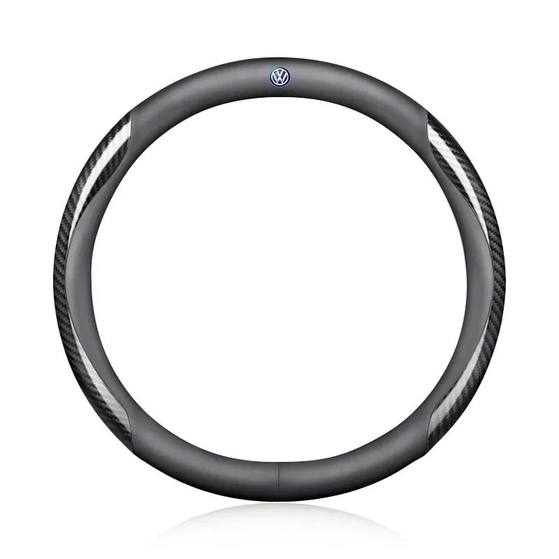 

VW For Volkswagen New Car Steering Wheel Cover Anti Slip PU Leather Steering Covers For Volkswagen VW GTI Rline R Golf Amarok Ph