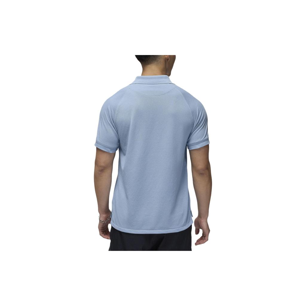 Jordan Dri-FIT Logo Embroidered Golf Casual Short Sleeve Polo Shirt Men Polo Shirts Blue Gray DZ0541436