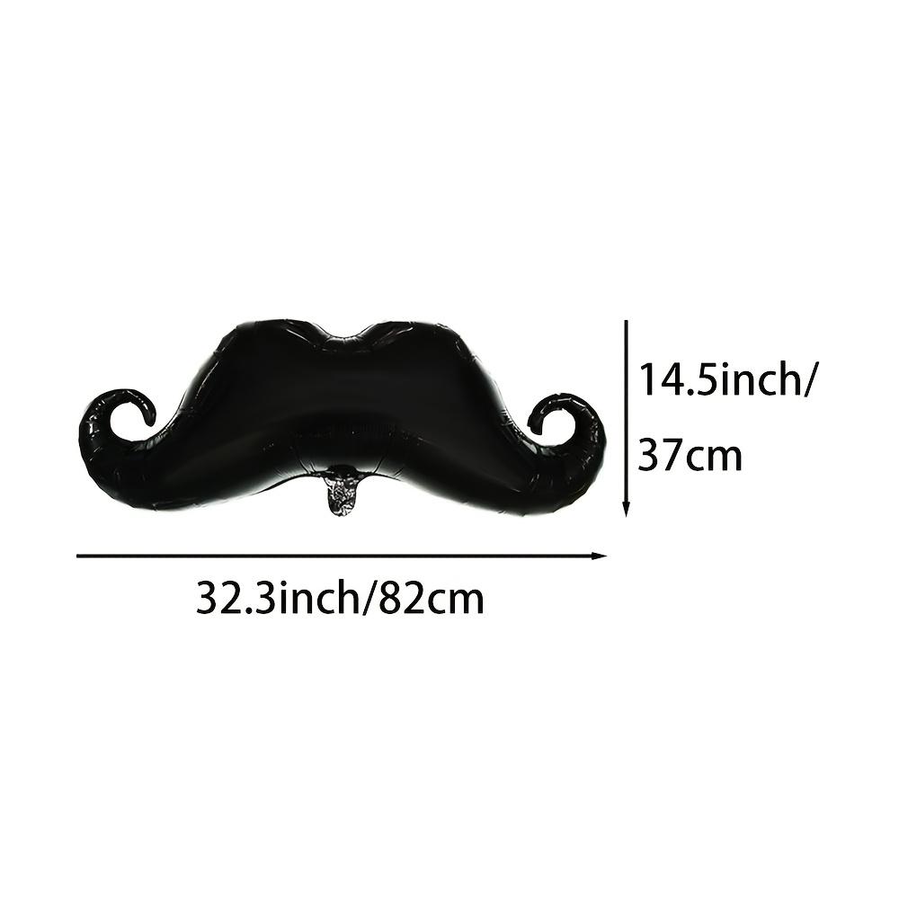 3Pcs Father's Day Theme Black Beard Aluminum Film Balloon Happy Father's Day Party Family Gathering Decoration Globos