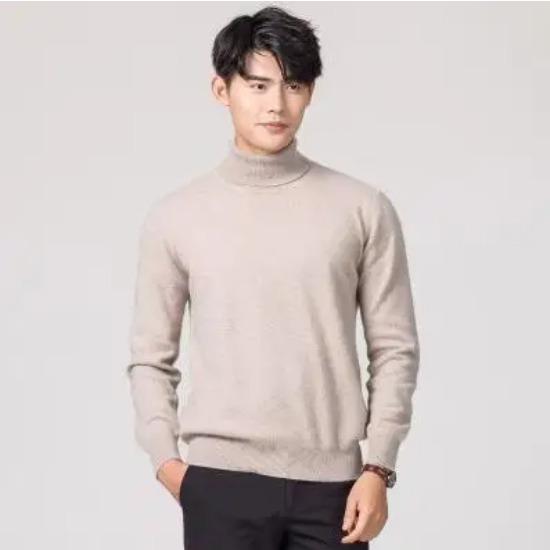 Turtleneck Men Cashmere Cotton Blend Pullover Jumper 2024 Autumn Winter Vetement Homme Ropa Hombre Pull Homme Hiver Sweater