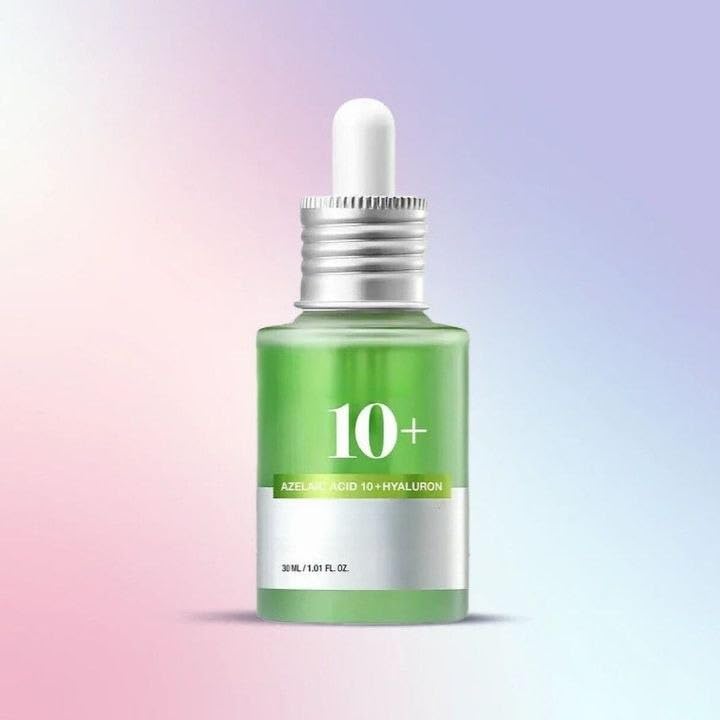 NH Fashion Hub Azelaic Acid 10% Brightening Serum | Korean Facial Serum with Niacinamide & Hyaluronic Acid | Acne Scar, Redness & Dark Spot Correct