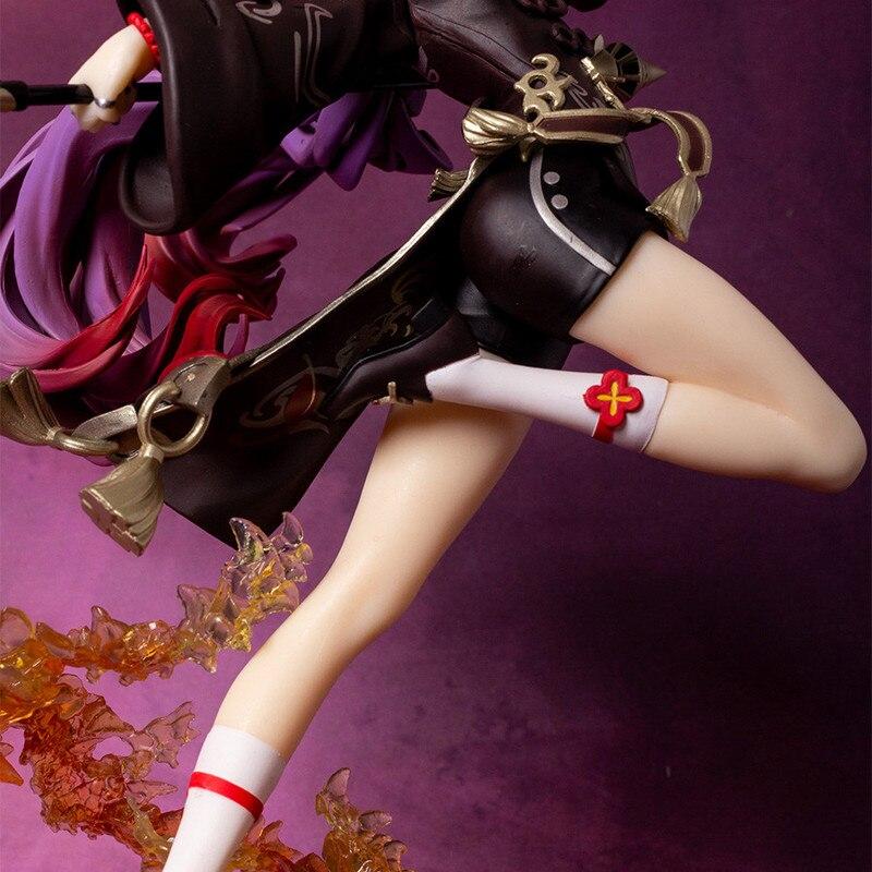 28cm Game Genshin Impact Hutao Anime Figure Combat Ver Pvc Action Figurine Collectible Model Doll Decoration Toy For Boys Gift