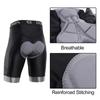 Men Cycling Shorts Padded Bike Shorts with 3 Pockets Breathable Bicycle Riding Biking Shorts Tights