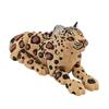 3D Printed Animal Model Realistic Snow Leopard Figurine with Flexible Joint Articulated Fidget Toy for Stress Relief