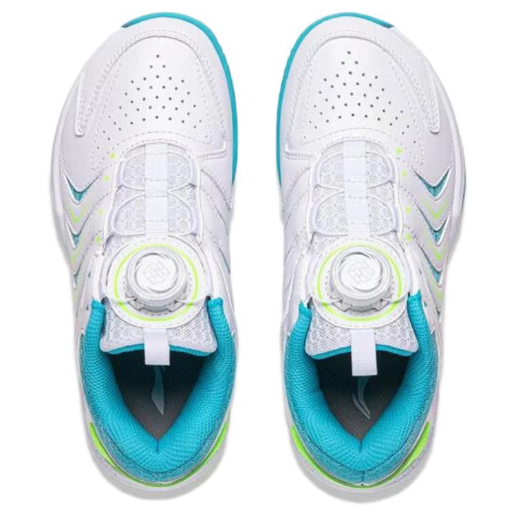 Li Ning Fabric Abrasion Resistant Breathable Low Top Kids' Badminton Shoes Unisex AYTW012