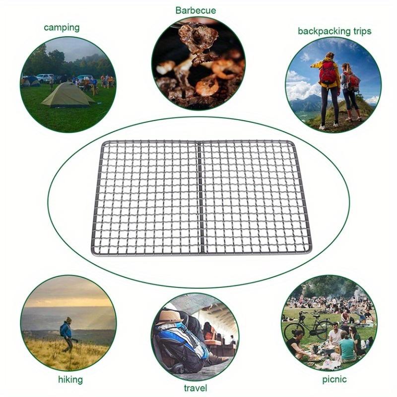 1Pack Barbecue Grill with Hanging Chain Food Charcoal Carbon BBQ Furnace Outdoor Camping Picnic Tableware